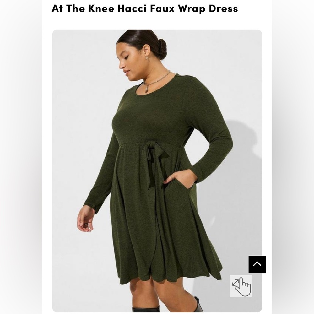Torrid At The Knee Hacci Faux Wrap Dress Item# 41040018